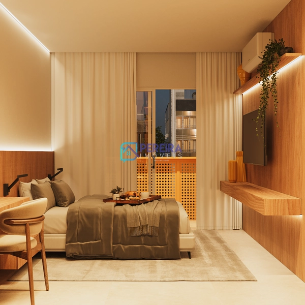 Apartamento na planta de 01 dormitório no edifício Bassedas: 7ª foto da galeria de imagens do imóvel