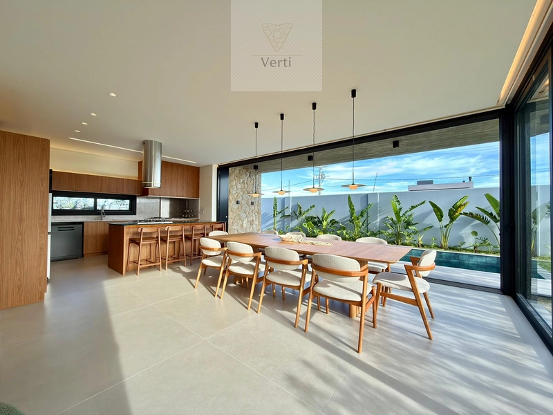 EXCLUSIVIDADE E SOFISTICAÇÃO COM QUATRO SUÍTES E PISCINA EM CONDOMÍNIO A BEIRA MAR: 4ª foto da galeria de imagens do imóvel