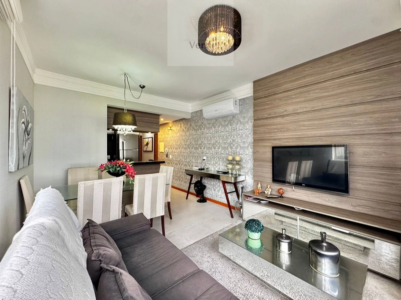 Apartamento mobiliado e decorado com sacada de frente: 4ª foto da galeria de imagens do imóvel