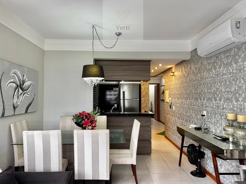 Apartamento mobiliado e decorado com sacada de frente: 6ª foto da galeria de imagens do imóvel