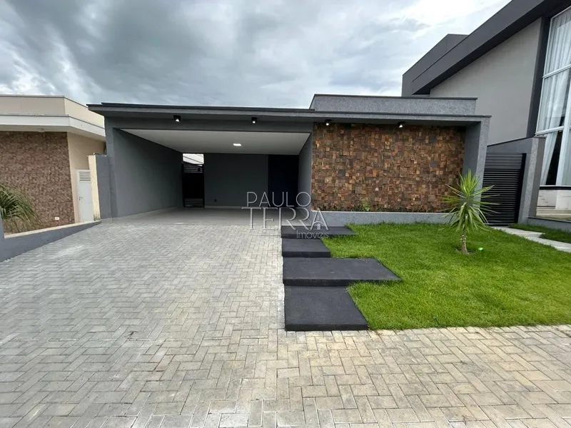 Casa nova com escritório e 3 dormitórios no Condomínio Ouro Ville: 1ª foto da galeria de imagens do imóvel