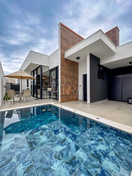 Casa térrea com 3 suítes, piscina, armários planejados no Condomínio San Marco em Taubaté SP: 1ª foto da galeria de imagens do imóvel