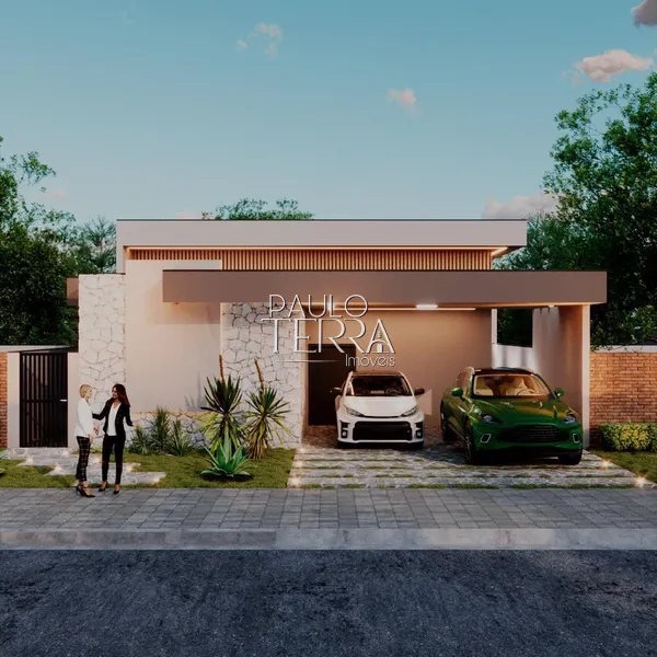 Casa nova com 3 suítes e escritório no Condomínio Quinta das Palmeiras: 1ª foto da galeria de imagens do imóvel