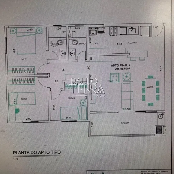 Apartamento planejado, 3 quartos, varanda gourmet e 2 vagas Taubaté SP: 27ª foto da galeria de imagens do imóvel