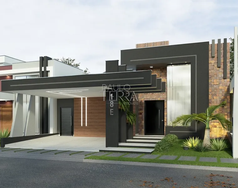 Casa nova com 3 dormitórios, piscina e armários - condomínio fechado: 2ª foto da galeria de imagens do imóvel