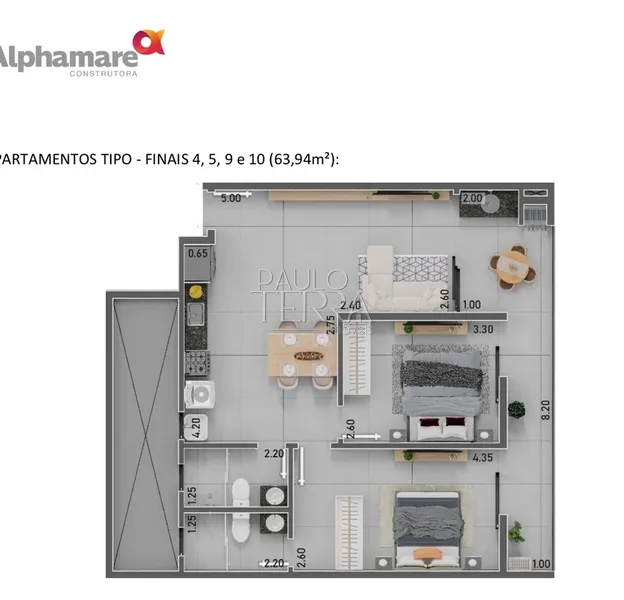 Apartamento Novo Porteira Fechada à Venda no Itaguá – Alpha Haus Ubatuba | 2 Dormitórios, Varanda Gourmet e 2 Vagas: 9ª foto da galeria de imagens do imóvel