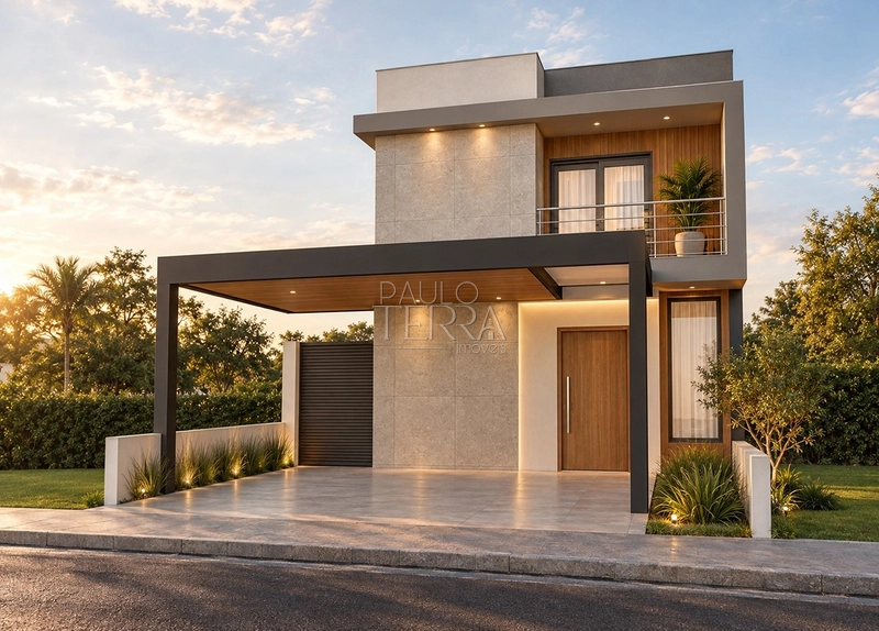Casa nova no condomínio Recanto tropical | 3 quartos, área gourmet e planejados | Taubaté SP: 1ª foto da galeria de imagens do imóvel