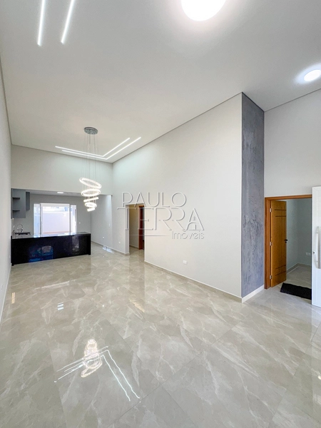 Casa térrea nova à venda no Condomínio Campos do Conde em Tremembé | 3 quartos, escritório, piscina e área gourmet: 4ª foto da galeria de imagens do imóvel