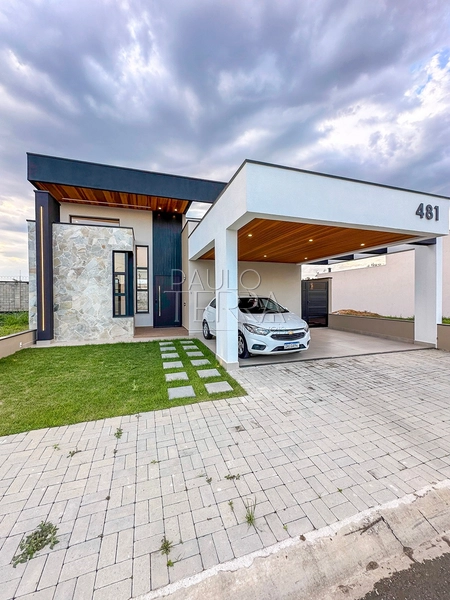 Casa térrea nova à venda no Condomínio Pérola do Vale em Tremembé | 3 quartos (1 suíte), escritório, piscina e área gourmet: 1ª foto da galeria de imagens do imóvel