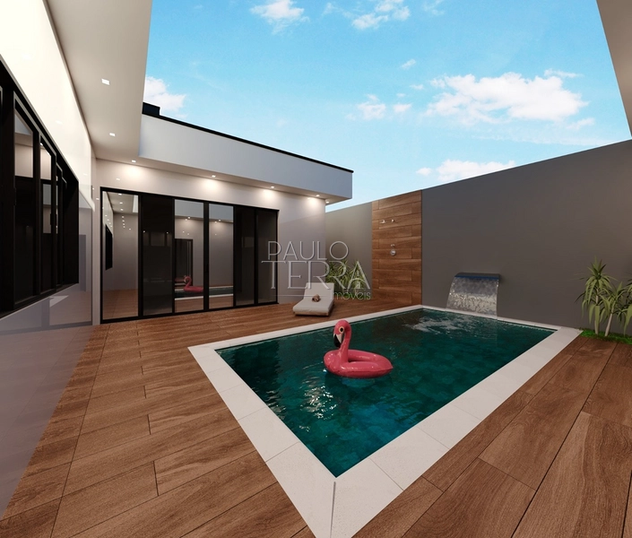 Casa nova com 4 quartos, armários, churrasqueira e piscina. Condomínio Ouroville Taubaté SP: 5ª foto da galeria de imagens do imóvel