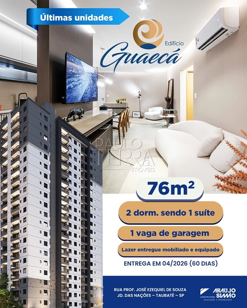 Apartamento à venda no Edifício Guaecá – 2 dormitórios e 1 vaga | Jardim das Nações – Taubaté: 26ª foto da galeria de imagens do imóvel