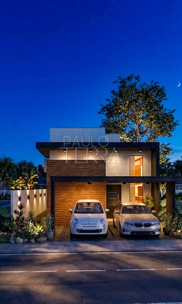 Casa em condomínio fechado à venda em Taubaté | Térrea, semi mobiliada, área gourmet e suíte com closet no Recanto Tropical: 1ª foto da galeria de imagens do imóvel