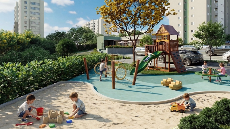 Apartamento na planta à venda em Taubaté | Reserva do Bosque | 2 dormitórios com suíte e varanda gourmet: 10ª foto da galeria de imagens do imóvel