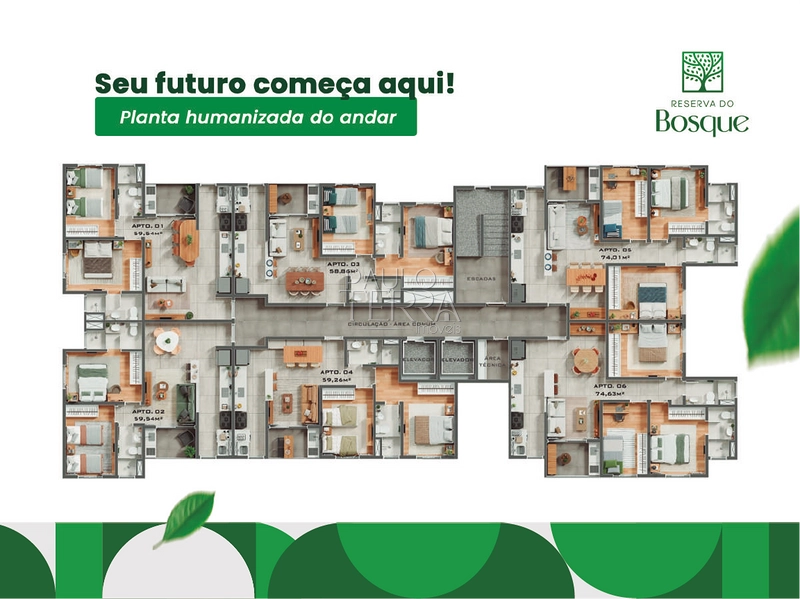 Apartamento na planta à venda em Taubaté | Reserva do Bosque | 2 dormitórios com suíte e varanda gourmet: 23ª foto da galeria de imagens do imóvel