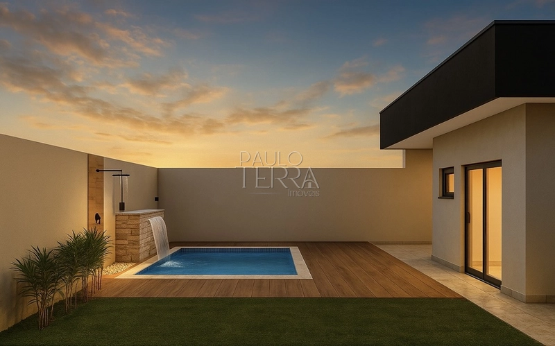 Casa térrea com escritório, 3 quartos e piscina no Condomínio Tecoara: 4ª foto da galeria de imagens do imóvel