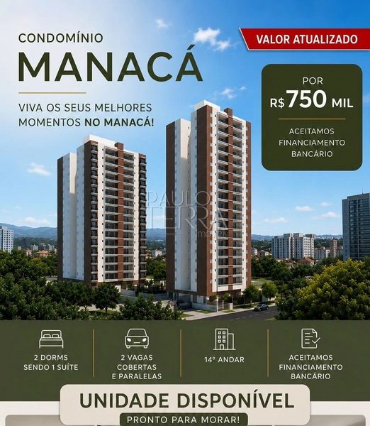 Apartamento à venda no Condomínio Manacá em Taubaté | Andar alto, 2 dormitórios (1 suíte), sacada gourmet e 2 vagas cobertas: 18ª foto da galeria de imagens do imóvel