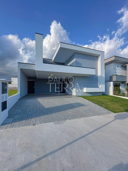 Casa térrea nova moderna com escritório e 3 suítes Condomínio fechado: 1ª foto da galeria de imagens do imóvel