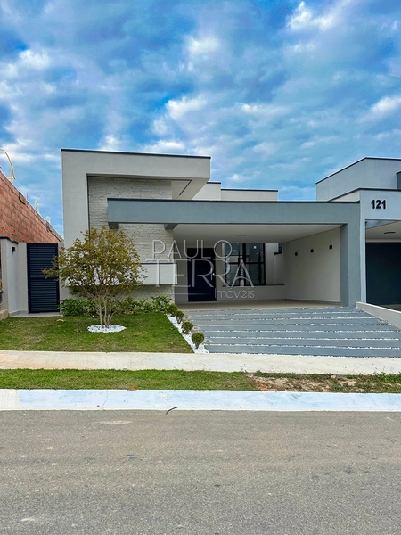 Casa térrea nova em condomínio fechado com área de lazer em Taubaté SP: 1ª foto da galeria de imagens do imóvel