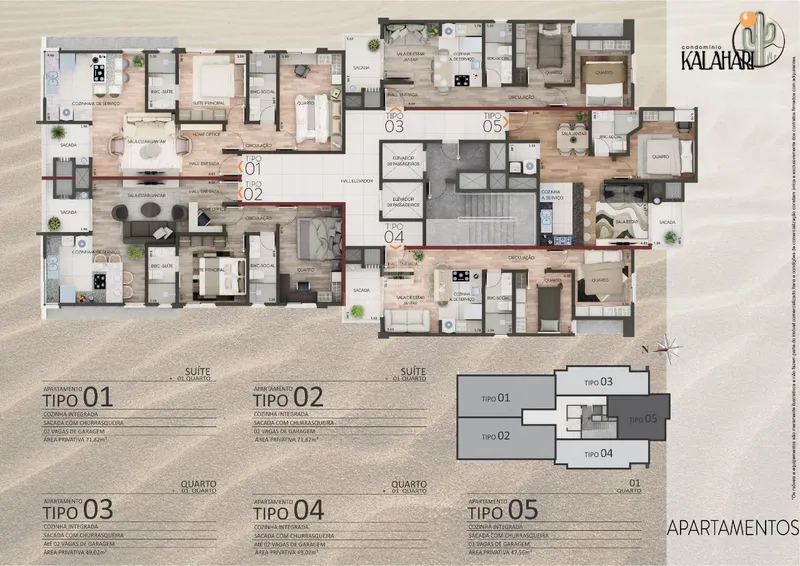 Apartamento suíte mais um dormitório próximo a AABB.: 7ª foto da galeria de imagens do imóvel