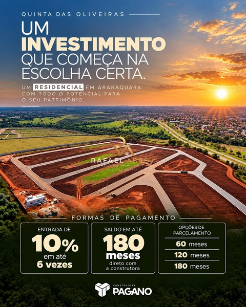 Lotes em Condomínio à Venda em Araraquara | Authoria Quinta das Oliveiras: 1ª foto da galeria de imagens do imóvel