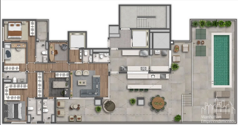 Apartamento 4 dormitórios na Vila Clementino: 17ª foto da galeria de imagens do imóvel