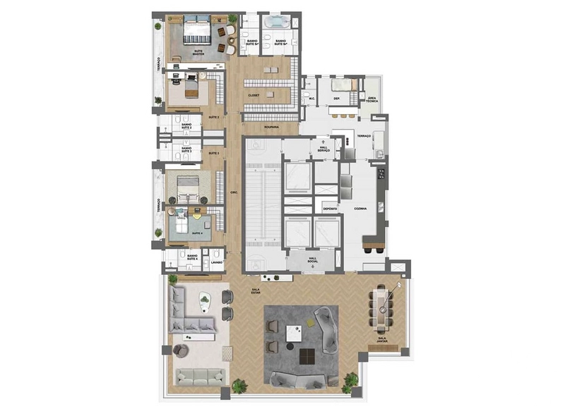 Apartamento 4 dormitórios em Moema: 34ª foto da galeria de imagens do imóvel