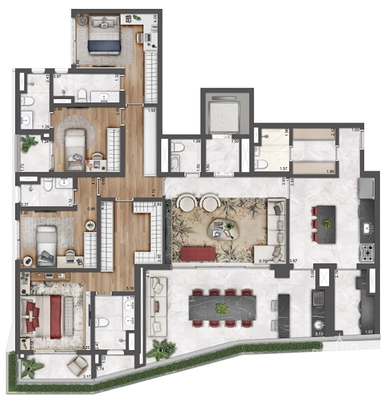 Apartamento 4 dormitórios no Paraíso: 22ª foto da galeria de imagens do imóvel
