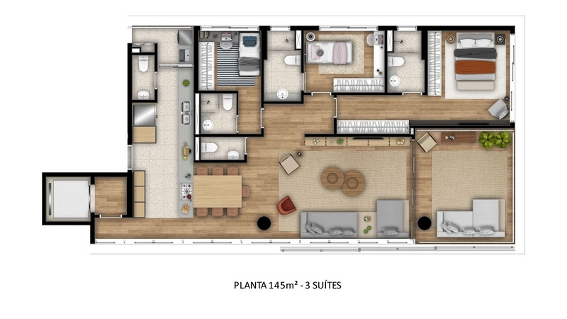 Apartamento 3 dormitórios no Jardins: 22ª foto da galeria de imagens do imóvel