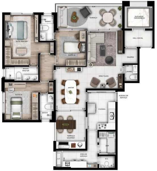 Apartamento 3 dormitórios na Vila Mariana: 19ª foto da galeria de imagens do imóvel