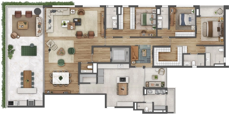 Apartamento 3 dormitórios no Jardins: 22ª foto da galeria de imagens do imóvel