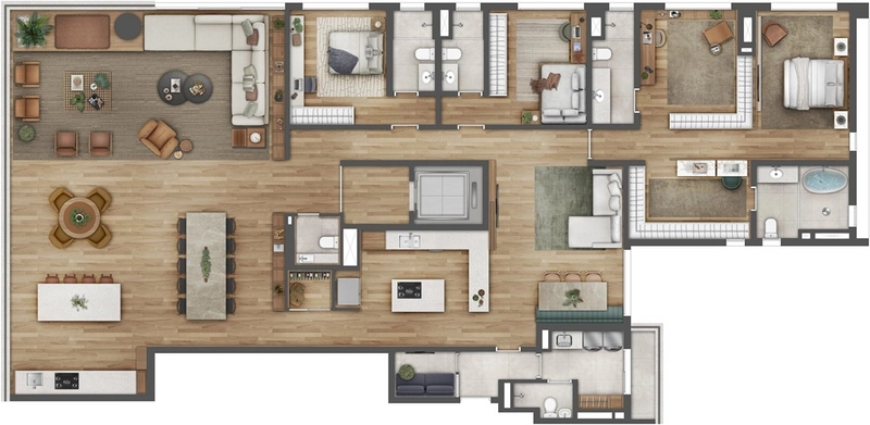 Apartamento 3 dormitórios no Jardins: 20ª foto da galeria de imagens do imóvel