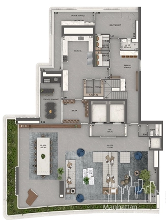 Apartamento 4 dormitórios no Jardim Guedala: 12ª foto da galeria de imagens do imóvel