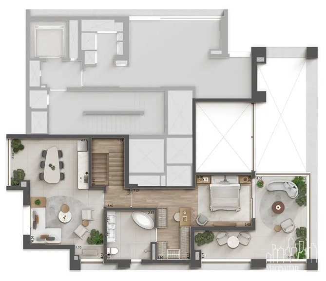 Apartamento 4 dormitórios no Jardins: 24ª foto da galeria de imagens do imóvel