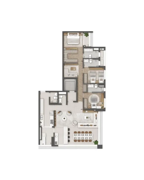 Apartamento 3 dormitórios no Jardins: 20ª foto da galeria de imagens do imóvel