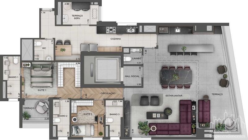 Apartamento 2 dormitórios na Chácara Santo Antonio: 46ª foto da galeria de imagens do imóvel