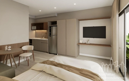 Studio - Mobiliado em Moema: 10ª foto da galeria de imagens do imóvel