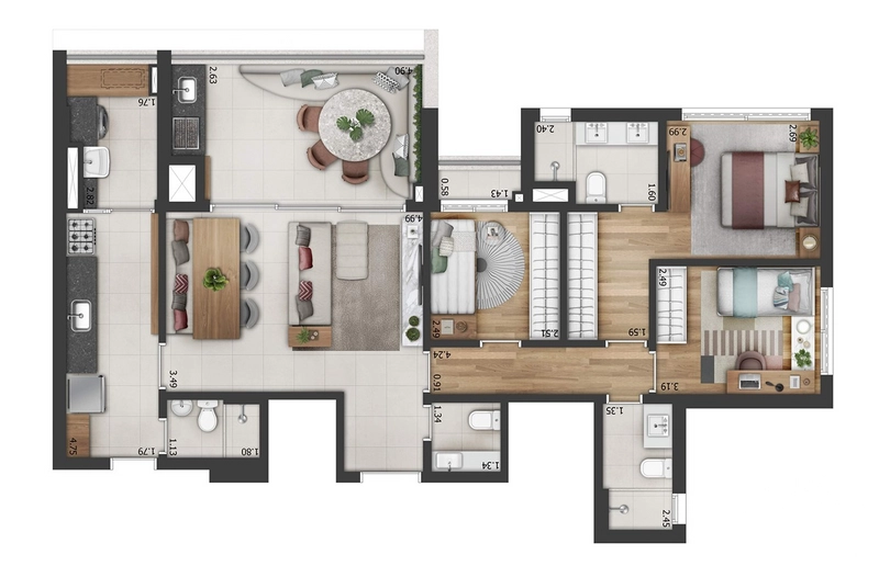 Apartamento 3 dormitórios na Aclimação: 18ª foto da galeria de imagens do imóvel