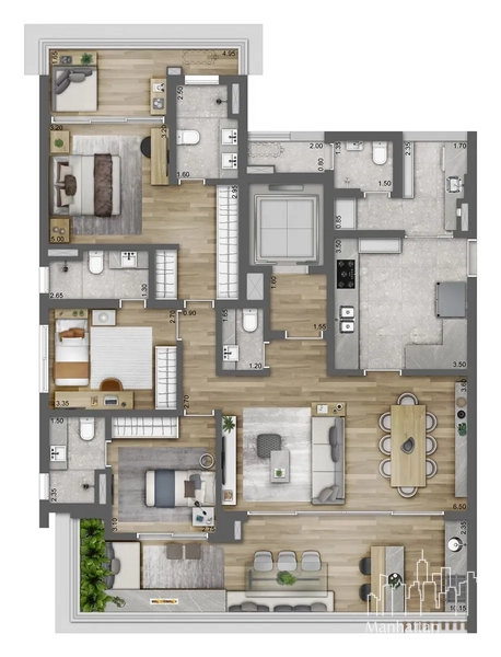 Apartamento 3 dormitórios no Campo Belo: 20ª foto da galeria de imagens do imóvel