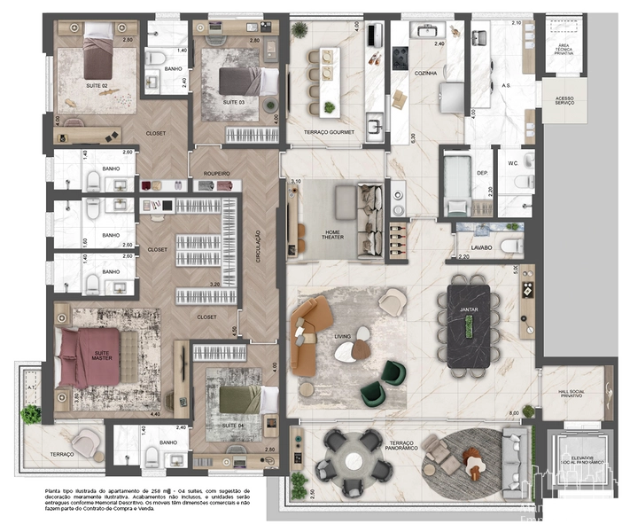 Apartamento 4 dormitórios em Moema: 27ª foto da galeria de imagens do imóvel