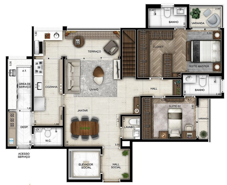 Apartamento 3 dormitórios em Perdizes: 17ª foto da galeria de imagens do imóvel