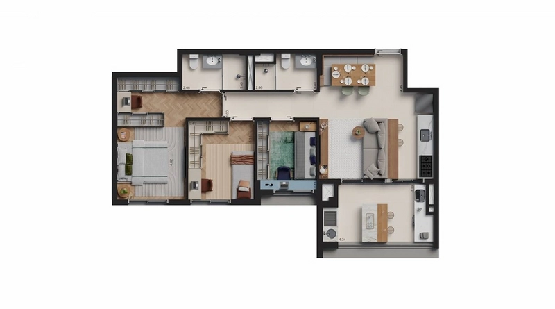 Apartamento 3 dormitórios na Vila Mariana: 9ª foto da galeria de imagens do imóvel