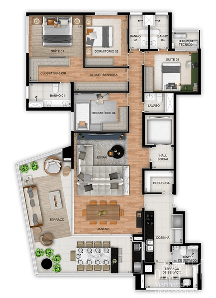 Apartamento 4 dormitórios na Vila Madalena: 14ª foto da galeria de imagens do imóvel