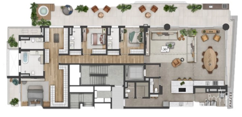Apartamento 3 dormitórios no Jardim Brooklin: 22ª foto da galeria de imagens do imóvel