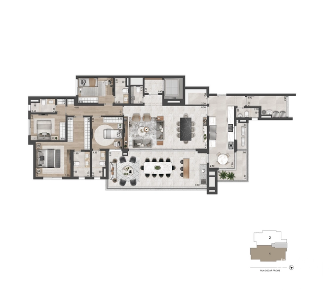 Apartamento 4 dormitórios em Pinheiros: 9ª foto da galeria de imagens do imóvel