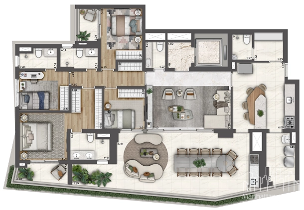 Apartamento 4 dormitórios no Paraíso: 15ª foto da galeria de imagens do imóvel