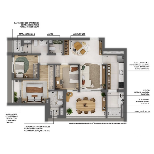 Apartamento 3 dormitórios em Higienópolis: 21ª foto da galeria de imagens do imóvel