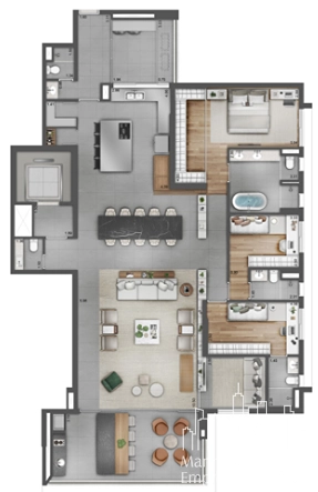Apartamento 3 dormitórios na Vila Clementino: 21ª foto da galeria de imagens do imóvel