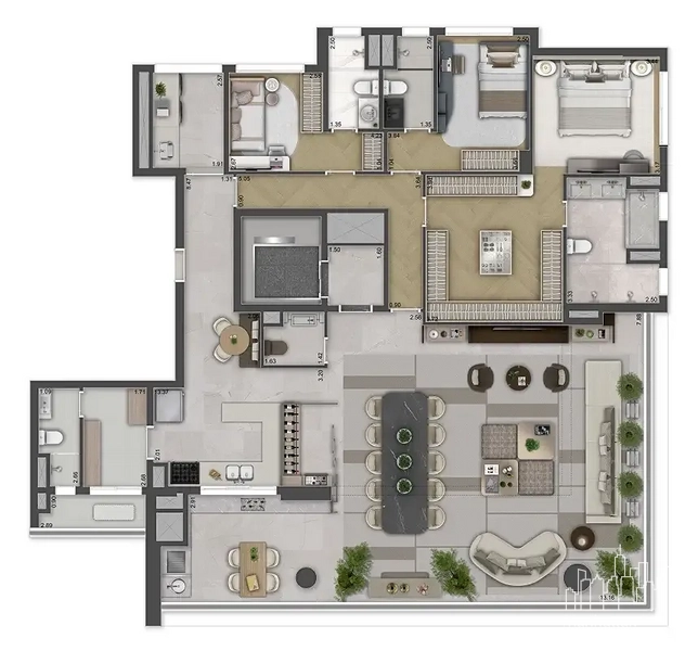 Apartamento 3 dormitórios no Brooklin: 27ª foto da galeria de imagens do imóvel