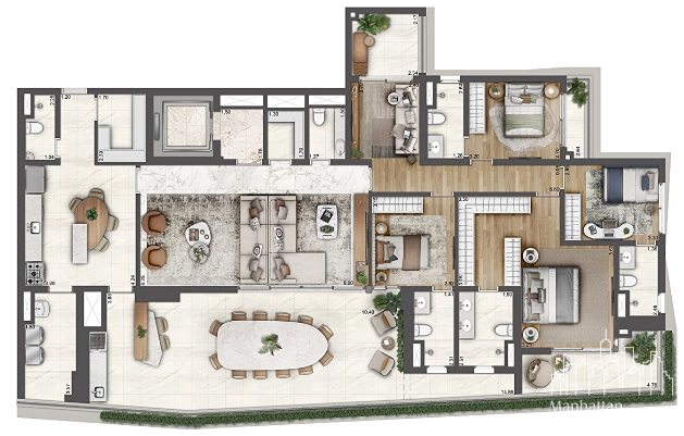 Apartamento 4 dormitórios no Paraíso: 15ª foto da galeria de imagens do imóvel
