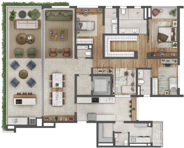 Apartamento 3 dormitórios no Jardins: 21ª foto da galeria de imagens do imóvel
